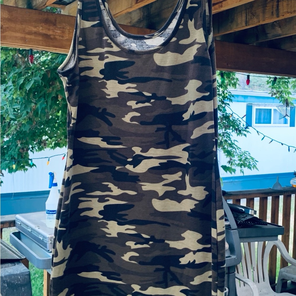 Camouflage Midi Dress